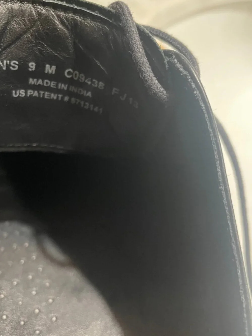 Cole Haan Air Men Shoe Adams Size 9 M Apron Derby Black Oxford C09438